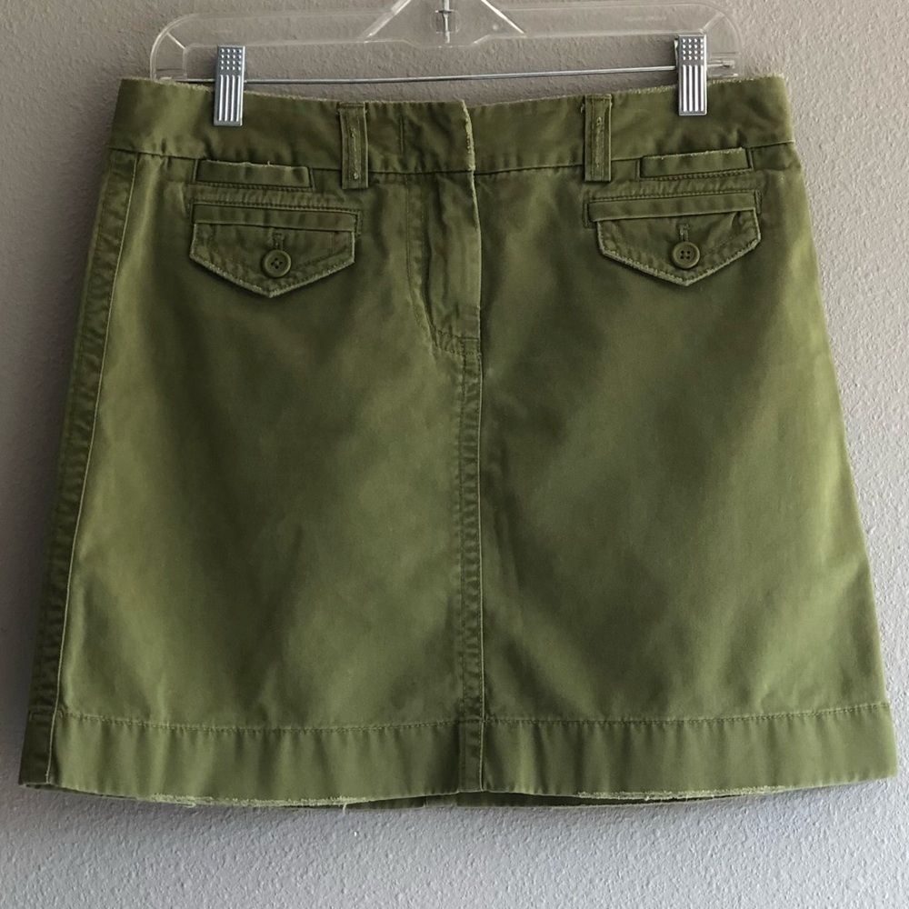 Green JCREW skirt